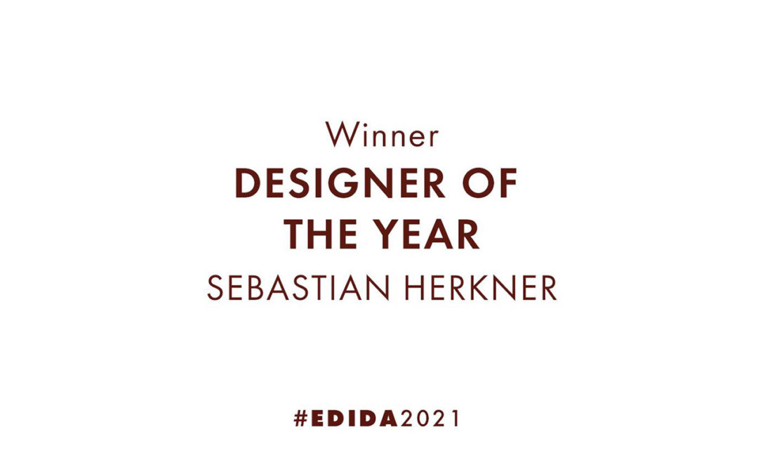 Congratulations to Sebastian Herkner winner of EDIDA AWARD Designer of the Year 2021